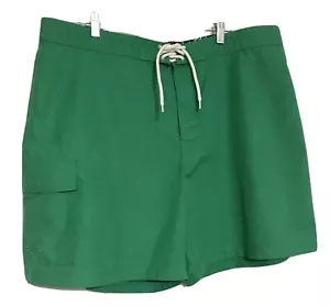 Brooks Brothers Men’s Boardshorts Swimsuit Size W 40 Green 6+” Inseam Pockets - Picture 1 of 6
