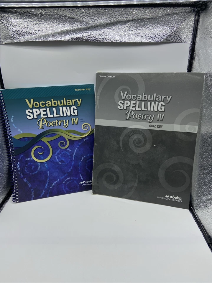 Abeka Vocabulary Spelling Poetry IV Quiz Key Grade 10 - 5th Edition Teacher Key - Image 1 of 4