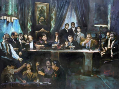 Scarface GodFather GOODFELLAS、SOPRANOS、Al Pacino、Deniro、Brando、Last Supper Star — 第 1/4 张图片