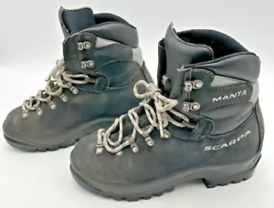 Scarpa Manta Go Up Blue Leather Mountaineering Boots Mens 6.5 Wmns 7.5 EU 39 - Picture 1 of 11