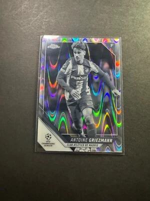 2021-22 Topps Chrome UEFA Antoine Griezman #171 Black & White RayWave Refractor - Image 1 of 2