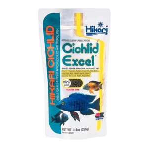 Hikari Cíclido Tropical Excel mini pellets alimento flotante para peces herbívoros - Imagen 1 de 10