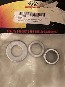 21-5012 LOCK NUT & LG WASHER AXLE 86-99 BIG TWIN HARLEY-DAVIDSON NOS - Picture 1 of 1