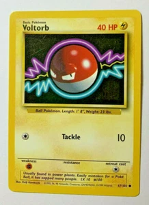 VOLTORB - Base Set - 67/102 - Common - Pokemon Card - Unlimited - 1999 - NM - Picture 1 of 2