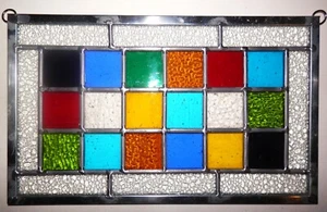 Multi Colored - Stained glass art - stained glass window hangings - Custom Made - Picture 1 of 2