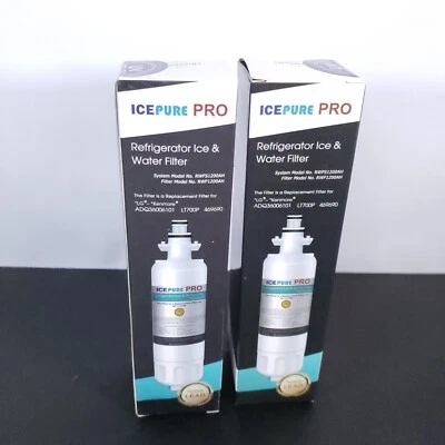 2 x New Icepure Pro Refrigerator Ice & Water Filter RWF1200AH For LG & Kenmore - Image 1 of 4