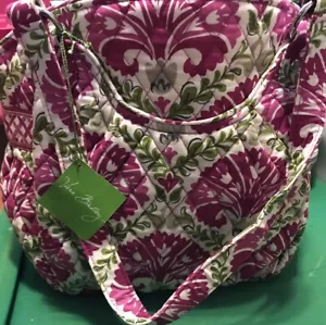 NWT Vera Bradley GLENNA Julep Tulip Floral Retired 2014 Never used! Beautiful! - Bild 1 von 11
