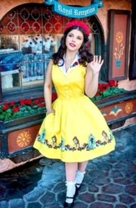 Her Universe Disney Beauty And The Beast Belle Retro Dress Plus Size 3X - Picture 1 of 9