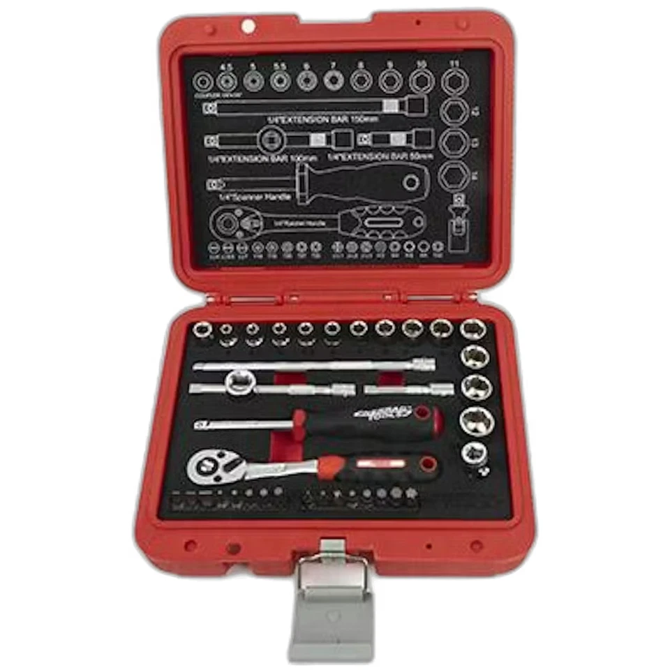 Nerrad Tools Ratchet Socket Screwdriver Set Driver Bits 37 Piece NT6400 - Image 1 of 1