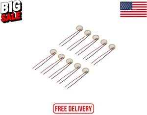 10 Pcs Piezo Discs 10Mm Acoustic Pickup Transducer Element Trigger Buzzer CBG... - Picture 1 of 5