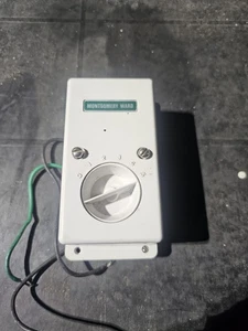 Montgomery Ward Fan Speed Control for Ceiling Fans VTG Off White - Picture 1 of 3