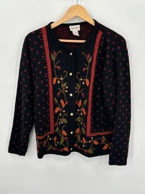 Suéter Cristal Kobe Vintage Mujer M Otoño Otoño Retro Grannycore Cabincore Foto 1 de 4