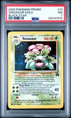 2000 Pokemon Promo Venusaur Holo Black Star PSA 7 Fresh Grade - Image 1 of 2