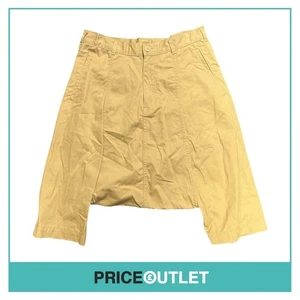 Comme des Garçons - Ladies Beige Cropped Trousers with Dropped Crotch - Size S - - Picture 1 of 6