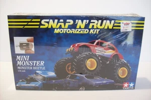 Vintage TAMIYA SNAP 'N' RUN MONSTER BEETLE Jr Monster Truck, Sealed, 1/32, 1993! - Picture 1 of 6