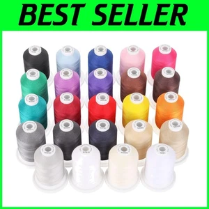 18 Mercerized Cotton Thread Spools - 24 Basic Colors - Picture 1 of 9