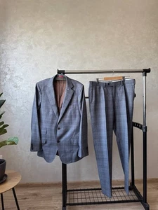 Suitsupply Classic Check Wool Suit Blazer Trousers Men's Size 40L - Picture 1 of 8