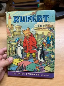 1977 RUPERT BEAR ANNUAL UK VINTAGE HARDBACK BOOK (P3) - Picture 1 of 17