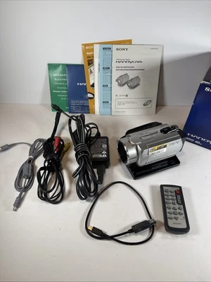Sony Handycam 40GB HDD DCR-SR200 Camcorder Bundle Charger Tested Needs Batt - Image 1 of 4