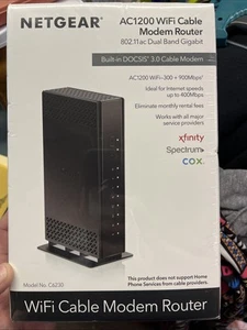 Netgear AC1200 WiFi Cable Modem Router (C6230) - Picture 1 of 7