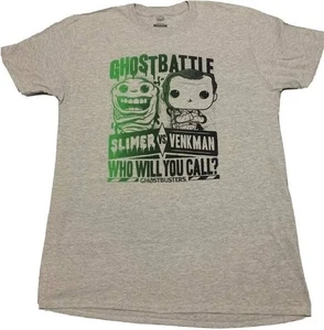 NEUF Funko POP Tees Ghostbusters T shirt SLIMER vs VENKMAN Bill Murray Medium M - Photo 1/1