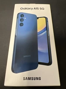 Samsung Galaxy A15 5G SM-A156B/DS 128GB 6GB Dual SIM Unlocked Blue Worldwide GSM - Afbeelding 1 van 3