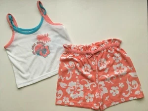 Set pigiama 2pz nuovi con etichette Mary Kate and Ashley Orange SO CAL PJ 4 5 - Foto 1 di 1