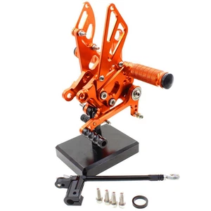 Fit GPR125 2011 2012 13 14 15 16 FXCNC Footpegs Rearsets Footrest Orange - Picture 1 of 26