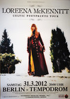 LOREENA McKENNITT  31.03.2012 BERLIN - orig. Concert Poster - Plakat - A1 - YYY