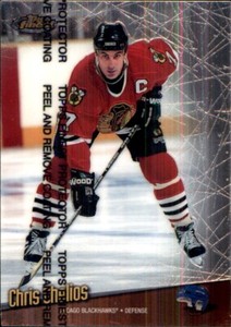 1998-99 Topps Finest #127 Chris Chelios CHICAGO BLACKHAWKS