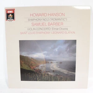 Hanson Symphony No 2 Barber Violin Concerto LP Slatkin St Louis Symph 1987 Angel - Picture 1 of 6