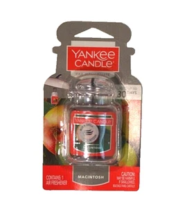 Yankee Candle MACINTOSH Car Jar Ultimate Air Freshener Fresh Fall Apple Scent - Picture 1 of 2