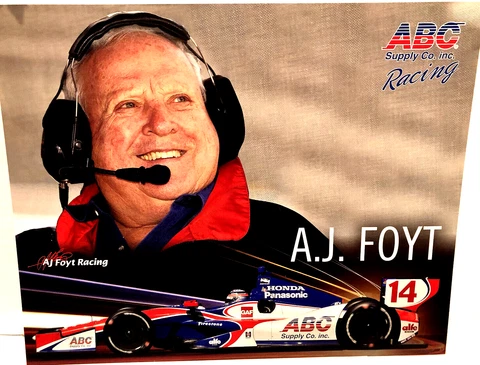 2014 A.J. FOYT ABC SUPPLY CO. INC RACING TEAM OWNER #14 HONDA INDY CAR POSTCARD Cover