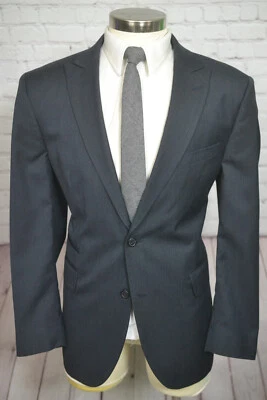 J.Ferrar Mens Navy Blue Stripe RegularFit Sport Coat Suit Jacket 44R - Image 1 of 4