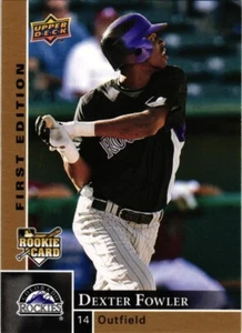 2009 Upper Deck First Edition #102 Dexter Fowler RC - Colorado Rockies - Picture 1 of 1