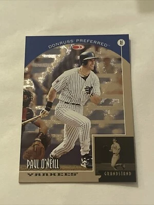 1998 Donruss Preferred Grandstand Paul O'Neill #92 Yankees - Image 1 of 2