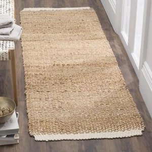 Natural Fiber Collection Accent Rug - 2'6" x 4', Ivory & Natural, Handmade Ju... - Picture 1 of 4