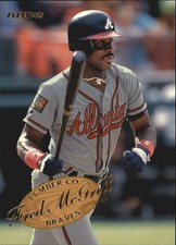 1995 Fleer Lumber Company Atlanta Braves Baseball Card #7 Fred McGriff