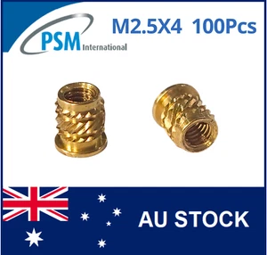 INSERT FOR PLASTIC M2.5 X 4 MINI-TECH HEADED BRASS - Foto 1 di 8
