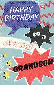 Coole HAPPY BIRTHDAY Karte FÜR ENKEL, toller Comic von Gallant Greetings +✉ - Bild 1 von 5