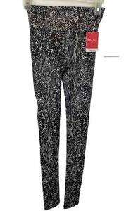 Leggings Spanx Gris Negro Blanco Imitación Cuero Serpiente Brillo Talla XS Nuevos Con Etiquetas - Imagen 1 de 9