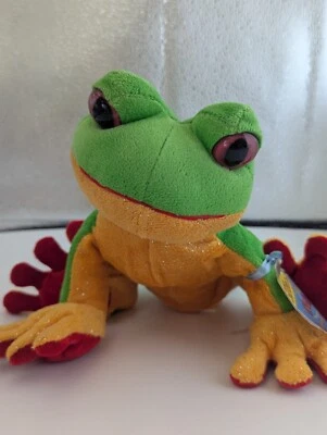 NWT GANZ Webkinz Plush Toy TREE FROG HM 109 w/ Sealed Code Tag - Image 1 of 3