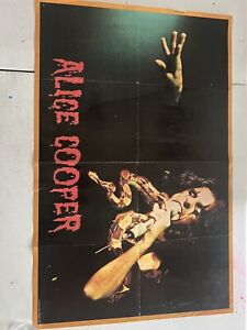 Alice Cooper 1978 Black Widow Inc Snake Poster VERY RARE! Rock N Roll