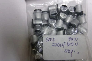 220UF X 25V ELEKTROLYT SMD CAN KONDENSATOR - Bild 1 von 3