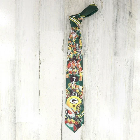 Vintage Green Bay Packers NFL Football Ralph Marlin Vtg Tie Made in USA Cover
