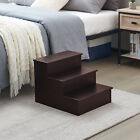 Kings Brand Furniture ? Darien Step Stool For Adults Or Kids, Dog Stairs, Cherry