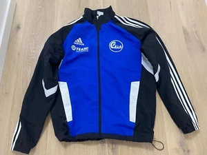 Adidas Retro Oldschool Trainingsjacke – Blau/Schwarz – Größe L – Vintage Style - Bild 1 von 10