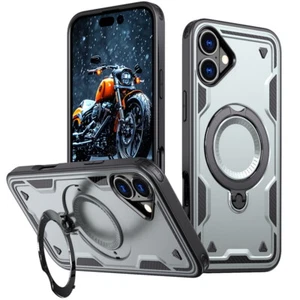 Ring Stand For iPhone 16 15 Pro Max Plus 14 11 13 12 11 TPU Shockproof Cover - Picture 1 of 21