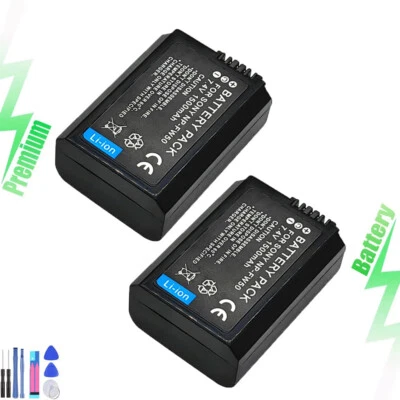 2x Batería NP-FW50 para Sony A7r, A7r II, A7S, A7S II, DSC-RX10 II, RX10 III - Imagen 1 de 4