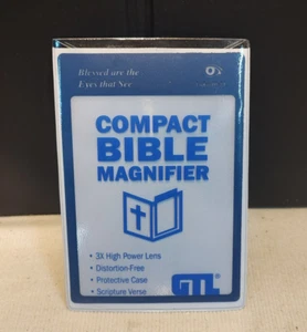 MAGNIFIER Compact BIBLE Magnifier (3.75X5.5) #88140 GTL Co. Taiwan Reader 3X - Picture 1 of 7